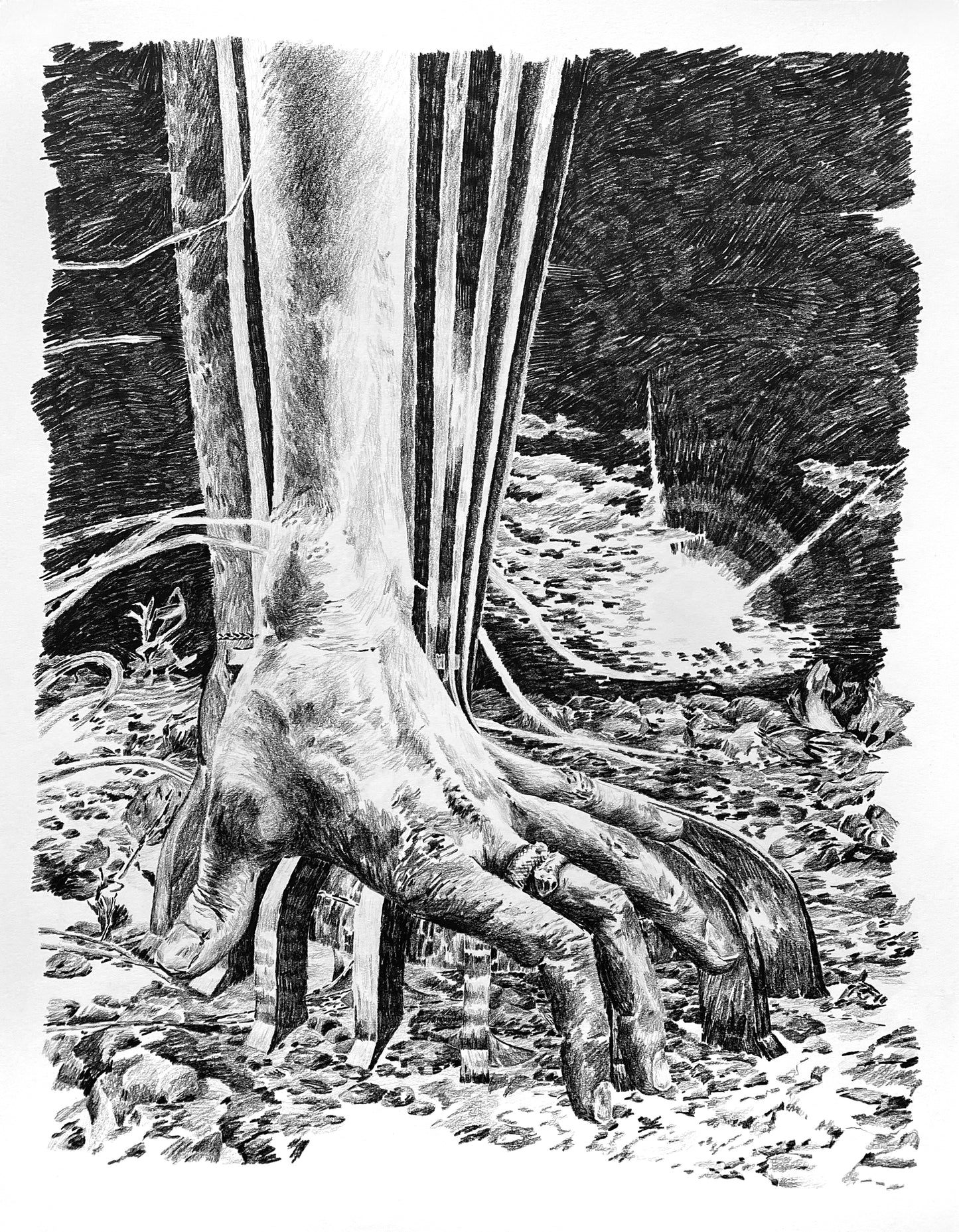 Angel of the North, feet (Antony Gormley)