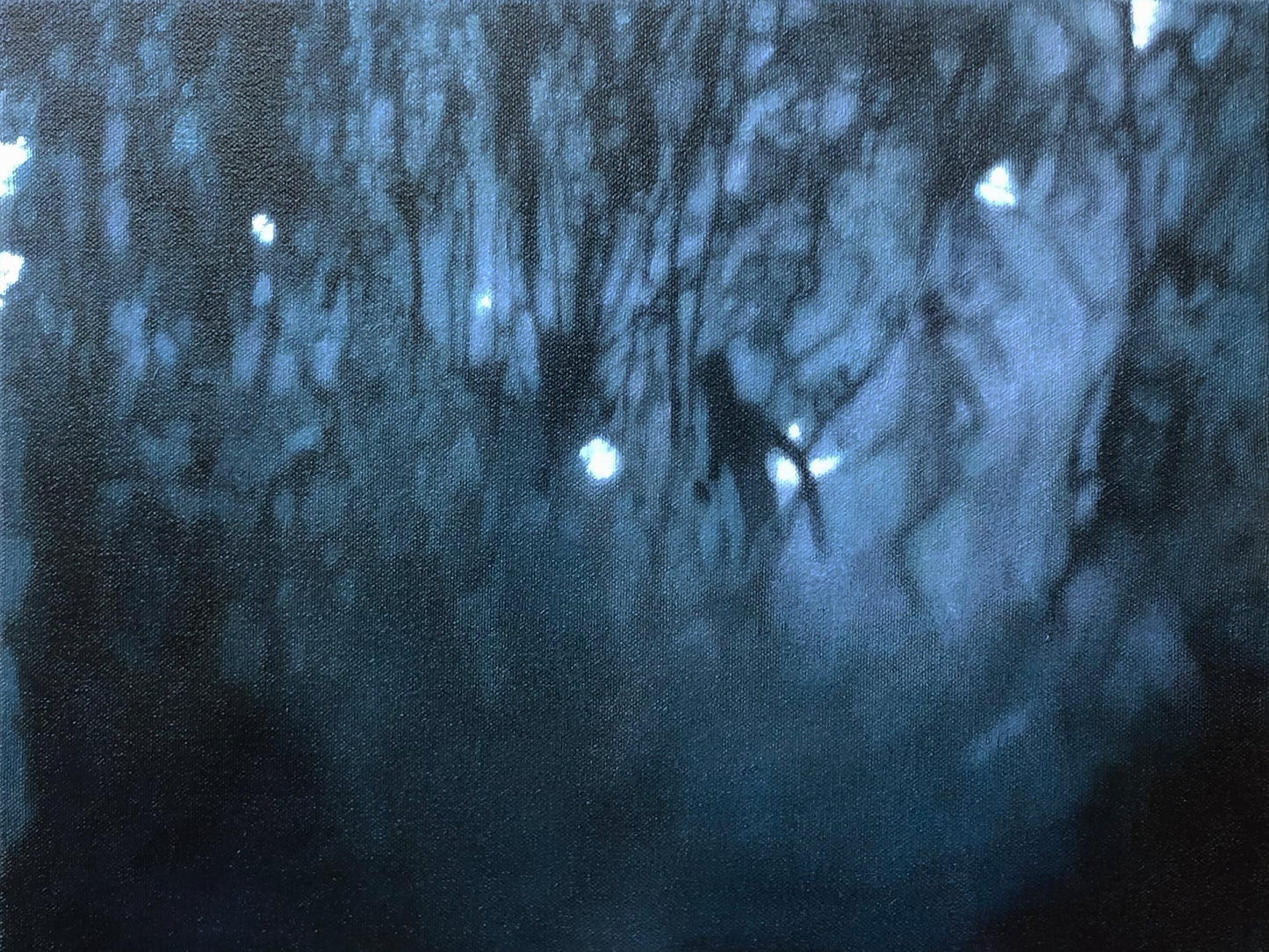 Lights in the forest (still from Tarkovsky's Andrei Rublev) 2