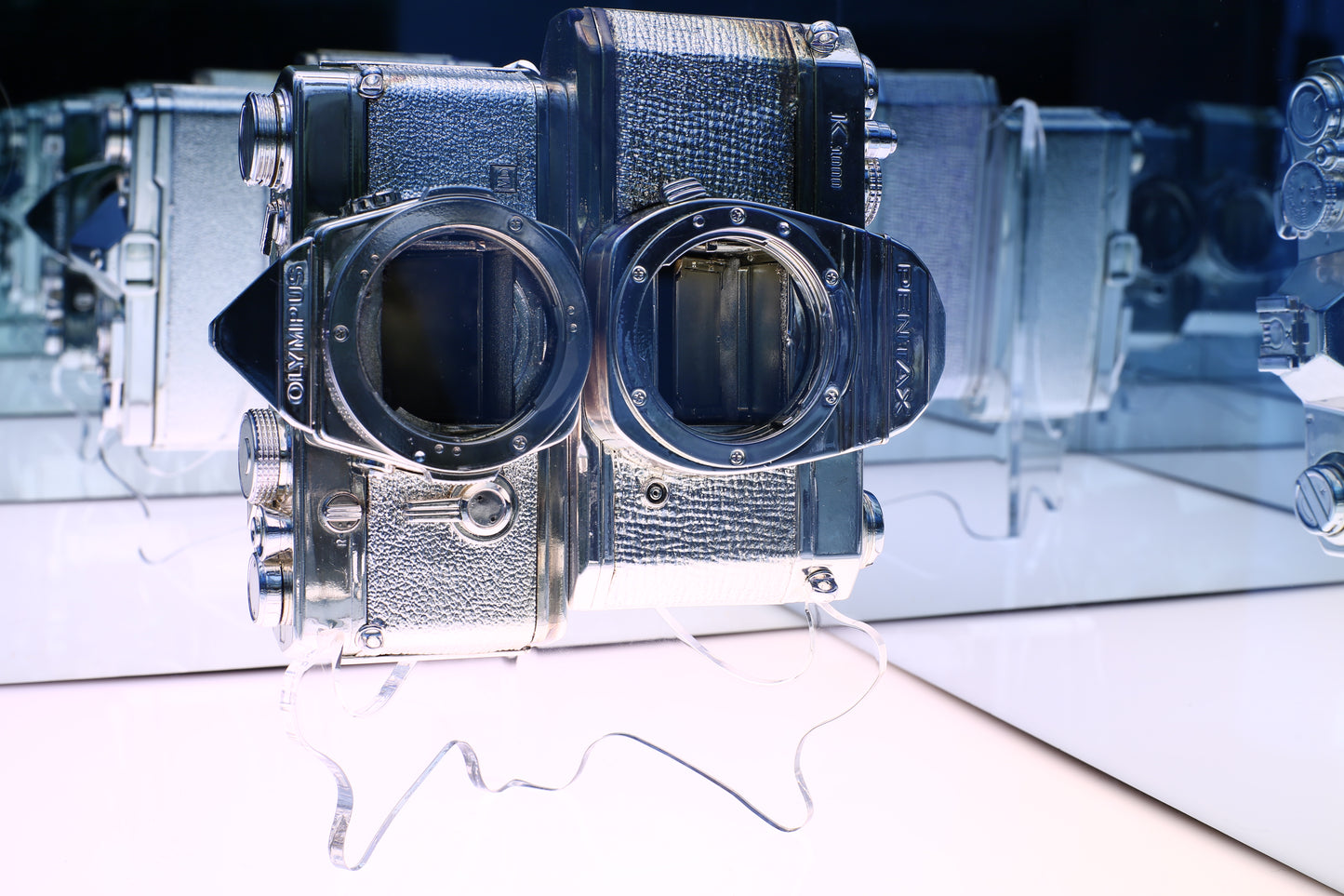 Disused Twinned 35mm Cameras