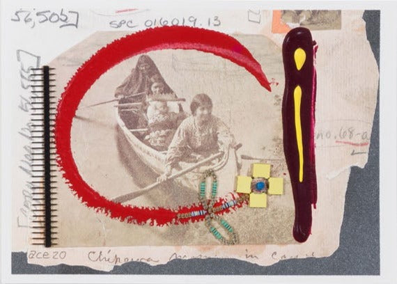 Bloodline #7 / Jiimaan (Canoe) / Tekahionwake (Pauline Johnson) Triptych