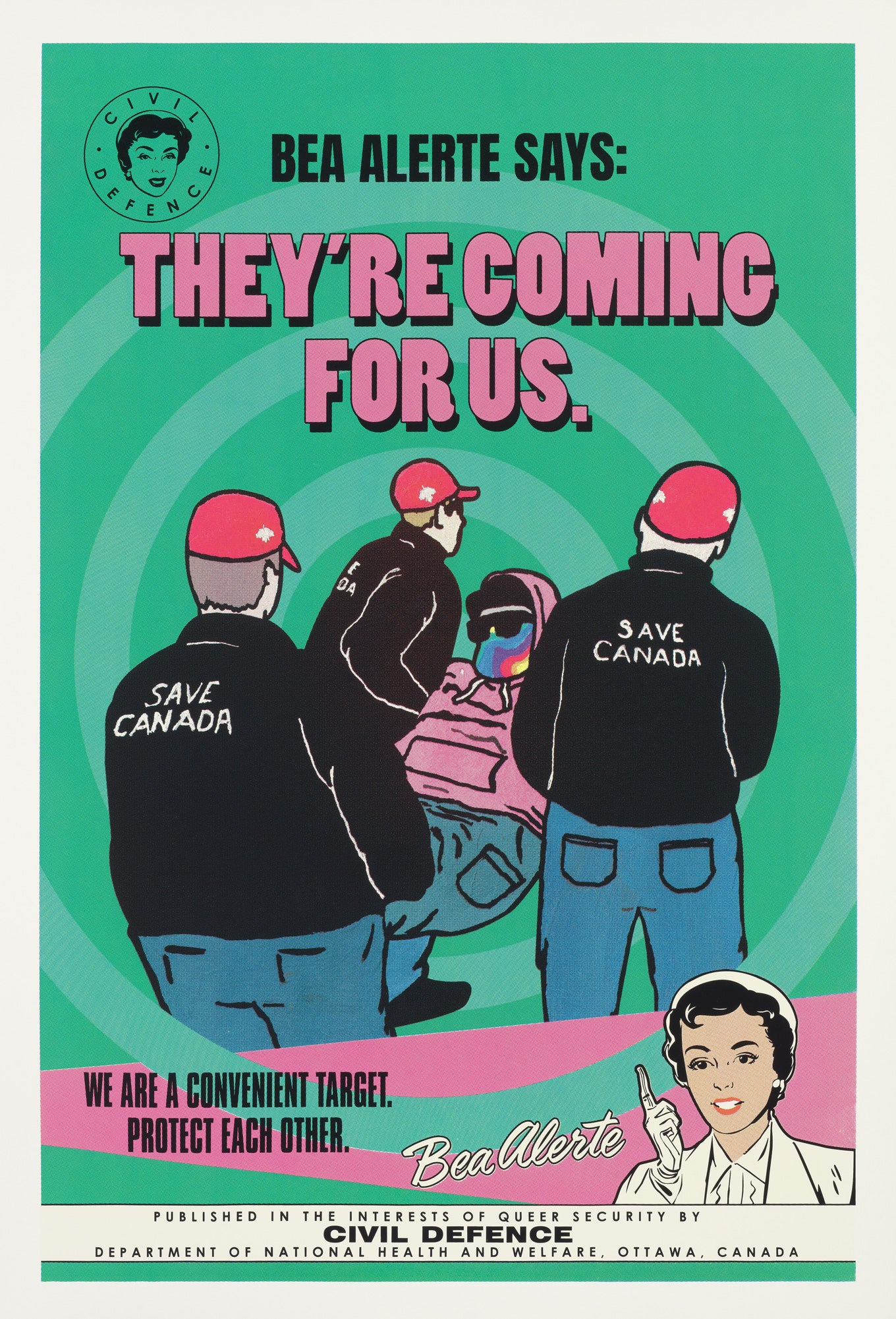Bea Alerte: The Threat Beyond (Cold War-era Queer Safety Posters)