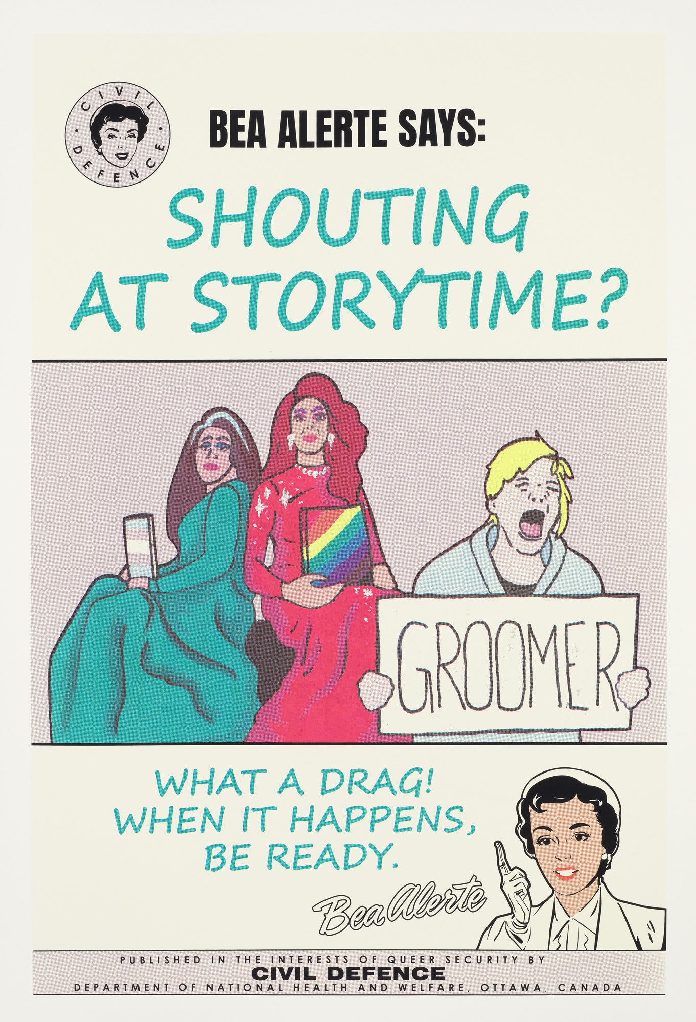 Bea Alerte: The Threat Beyond (Cold War-era Queer Safety Posters)
