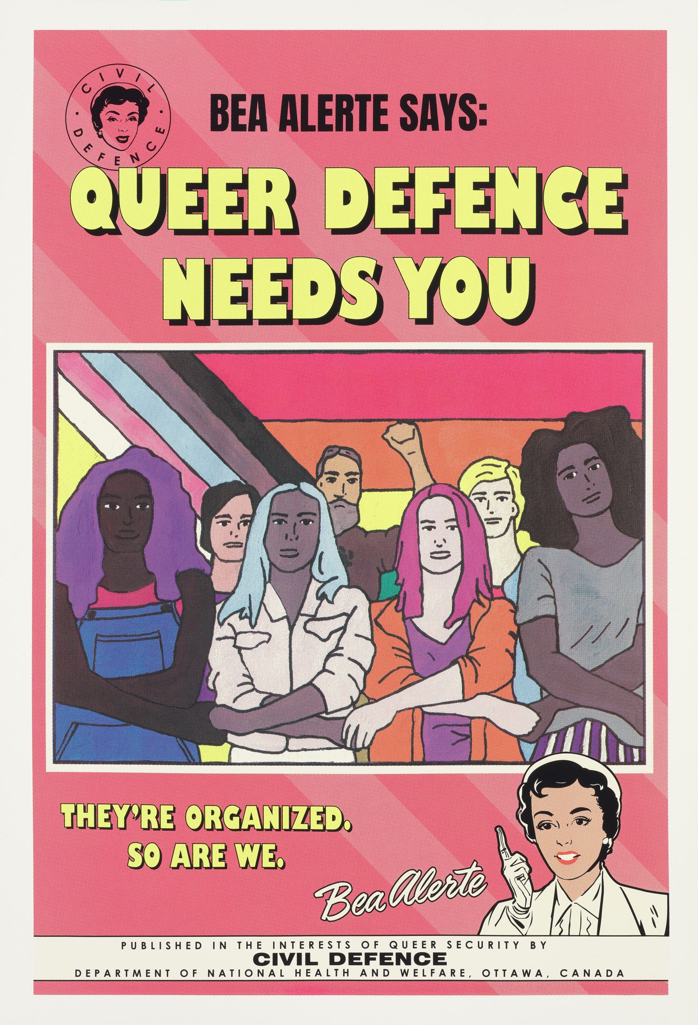 Bea Alerte: The Threat Beyond (Cold War-era Queer Safety Posters)