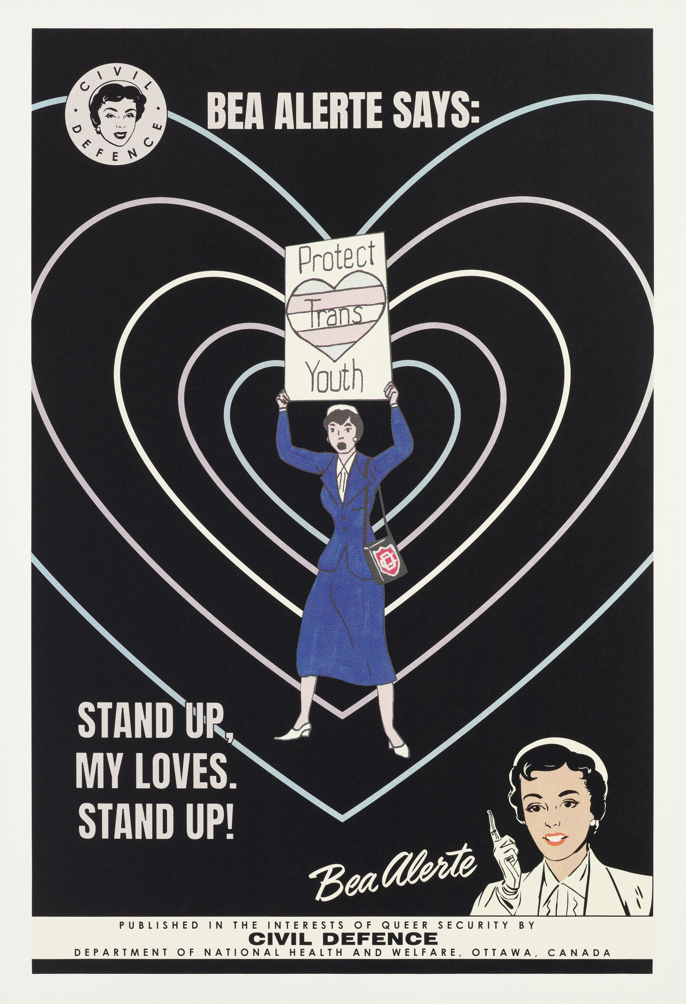 Bea Alerte: The Threat Beyond (Cold War-era Queer Safety Posters)