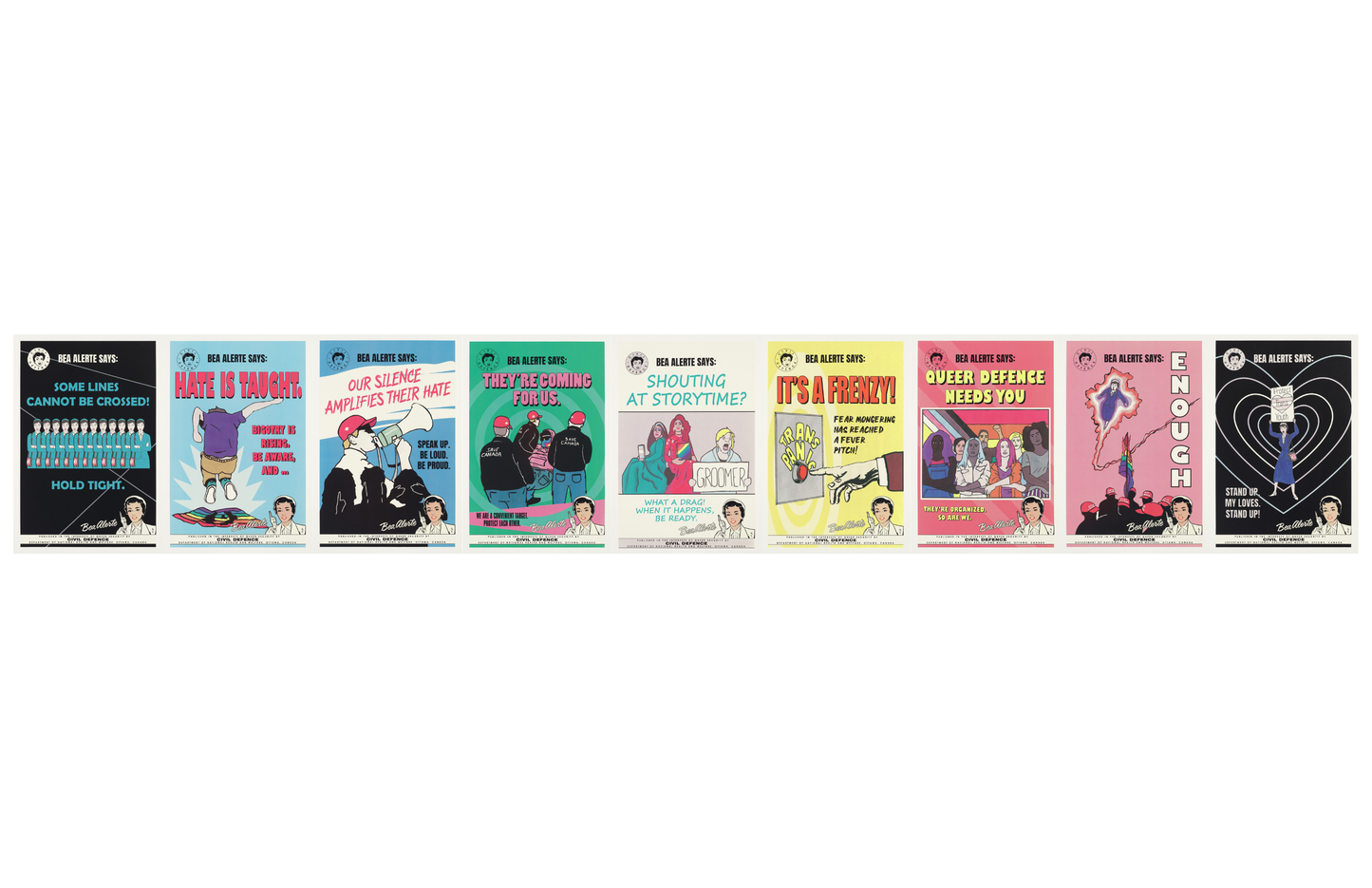 Bea Alerte: The Threat Beyond (Cold War-era Queer Safety Posters)